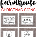 Free Printable Farmhouse Christmas Signs The Girl Creative In 2020