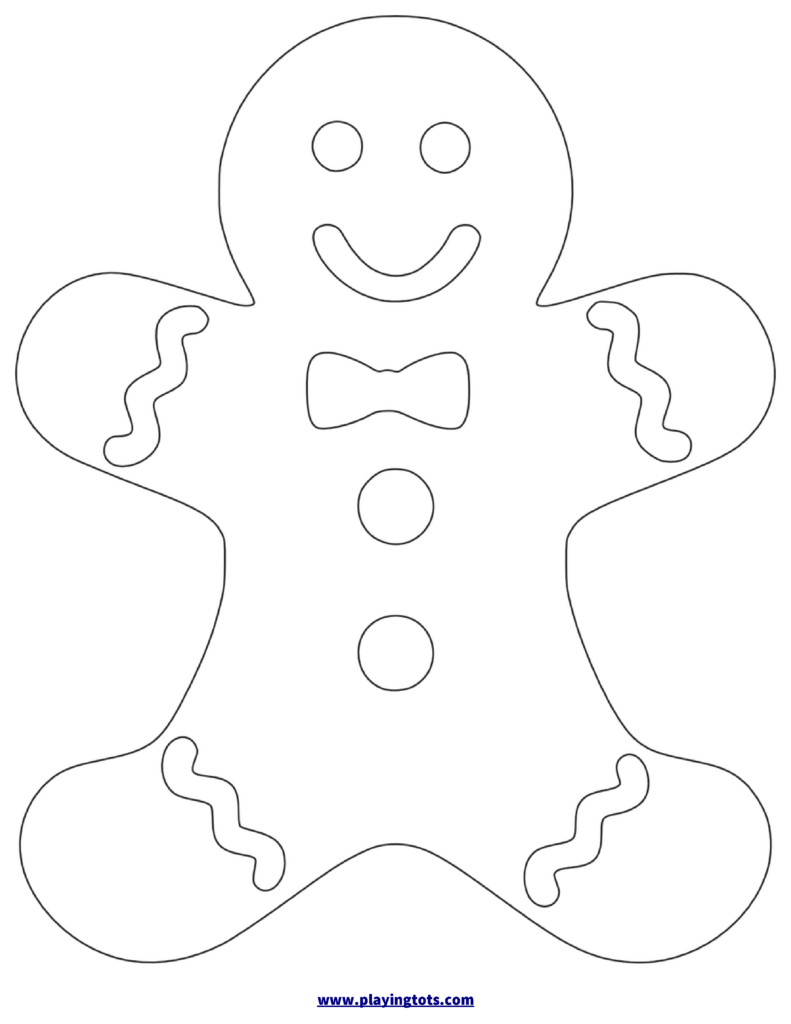 Free Printable Gingerbread Man Worksheet 