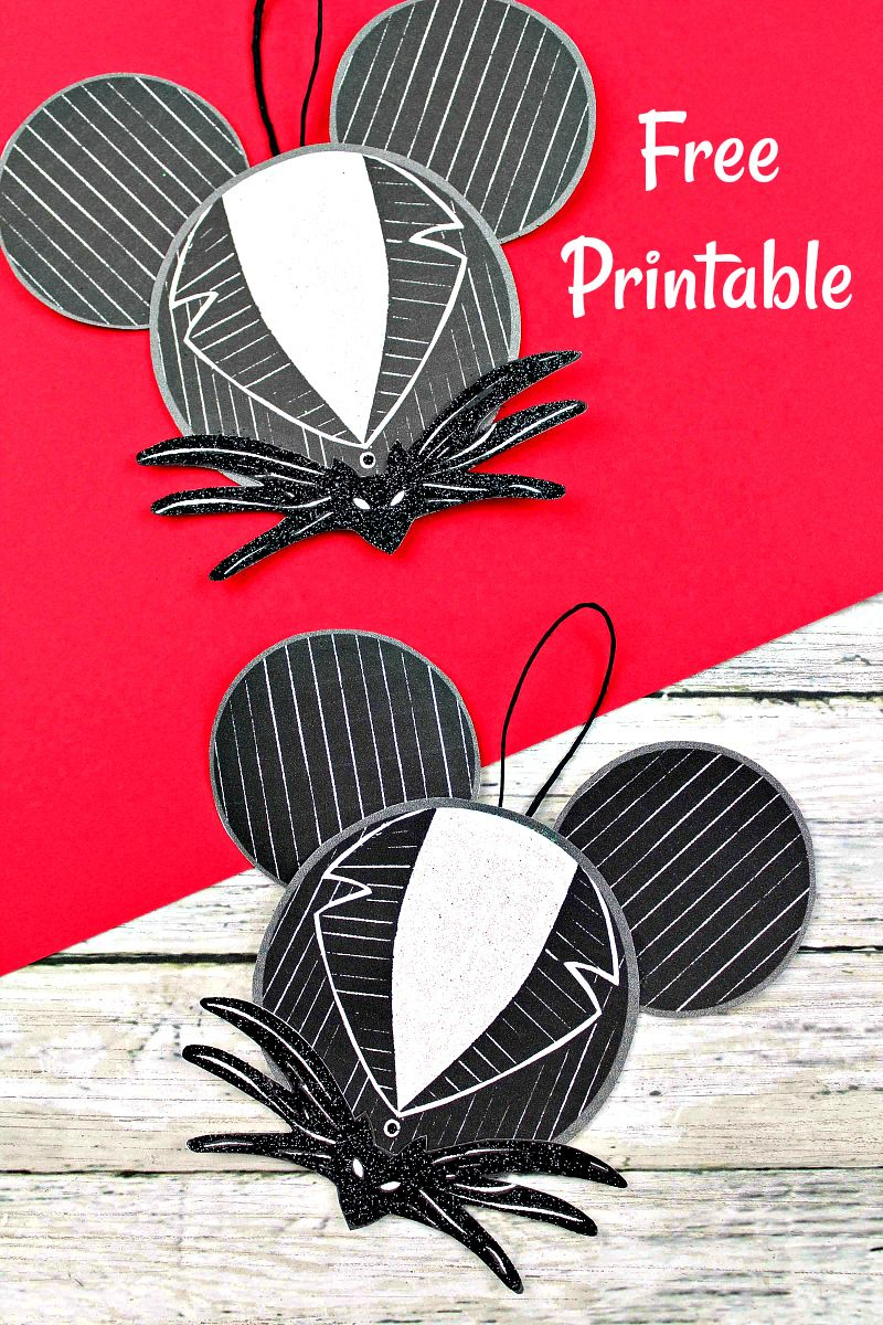 Free Printable Nightmare Before Christmas DIY Jack Skellington 