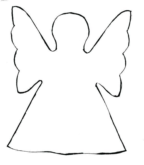 Free Printable Paper Angel Template Printable Templates - Ornaments ...