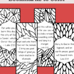 Free Printable Religious Christmas Bookmarks To Color For Kids And Adults