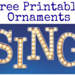 Free Printable Sing Ornaments Decorate Your Tree With Characters From