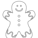 Free Printable Small Snowflake Templates Gingerbread Man Template