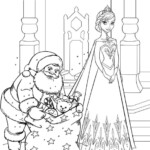 Frozen Christmas Coloring Page Coloring Home