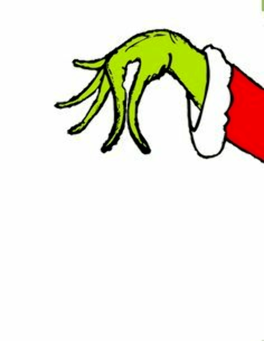 Grinch Hand Printable