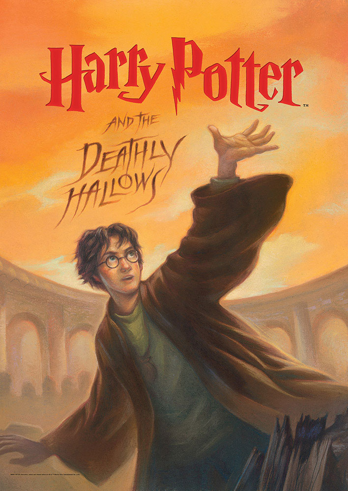 Harry Potter Book Cover Deathly Hallows MightyPrint Wall Art MP17240258