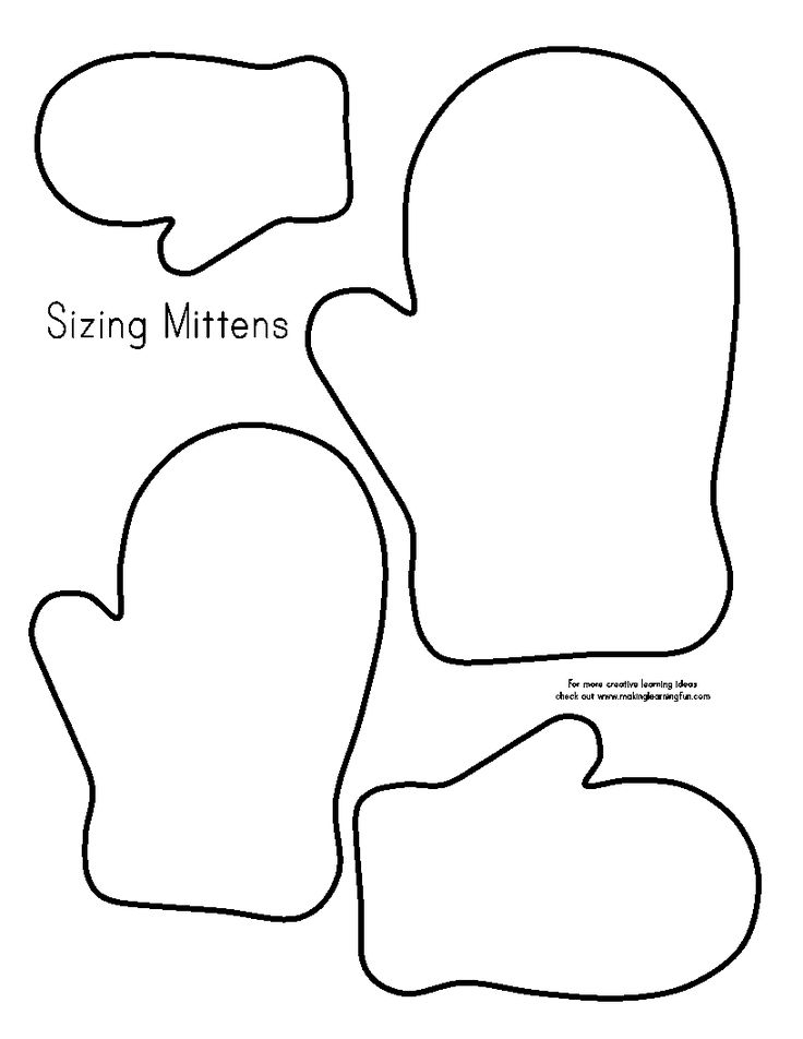 Image Result For Mittens Printable Christmas Ornament Template Felt 