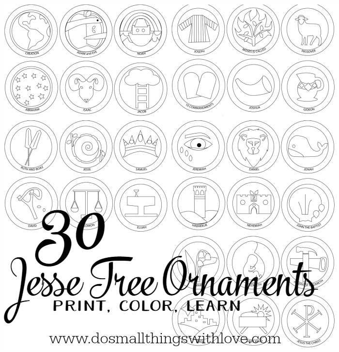 Jesse Tree Ornaments To Print And Color Catholic Sprouts