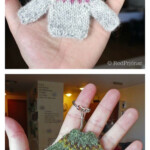 Mini Sweater Ornament Keychain Free Knitting Pattern startknittingf