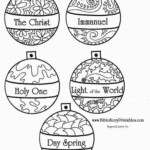 Names Of Jesus Advent Ornaments Bible Story Printables Diy Christmas