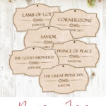 Names Of Jesus Printable Christmas Ornaments Printable Christmas