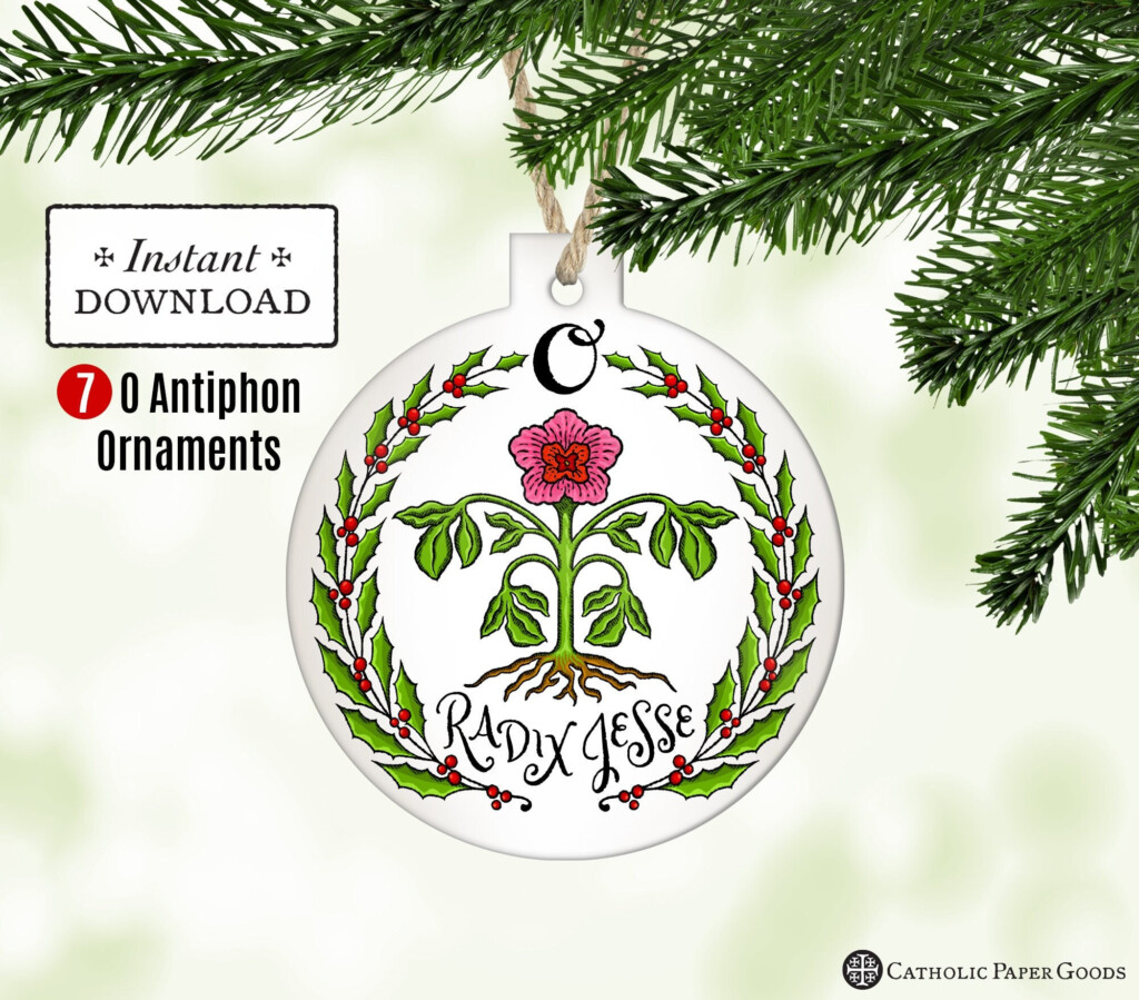 O Antiphons 7 Printable Christmas Ornaments Catholic Printable 