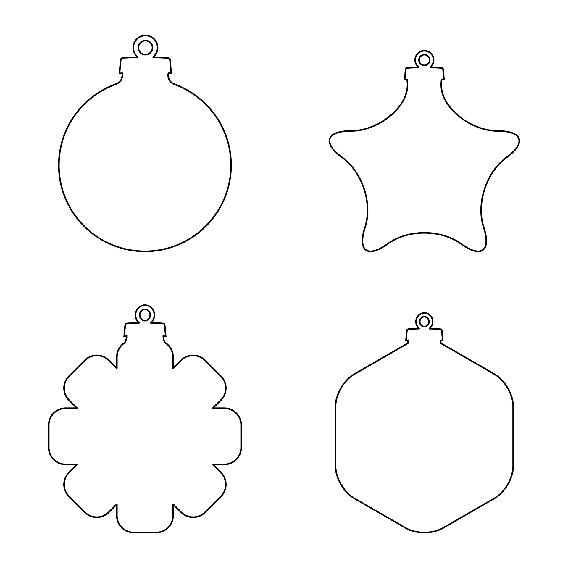 Ornaments Template Printable