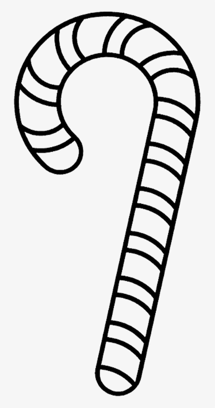 Outline Free Printable Candy Cane Template HQ Printable Documents