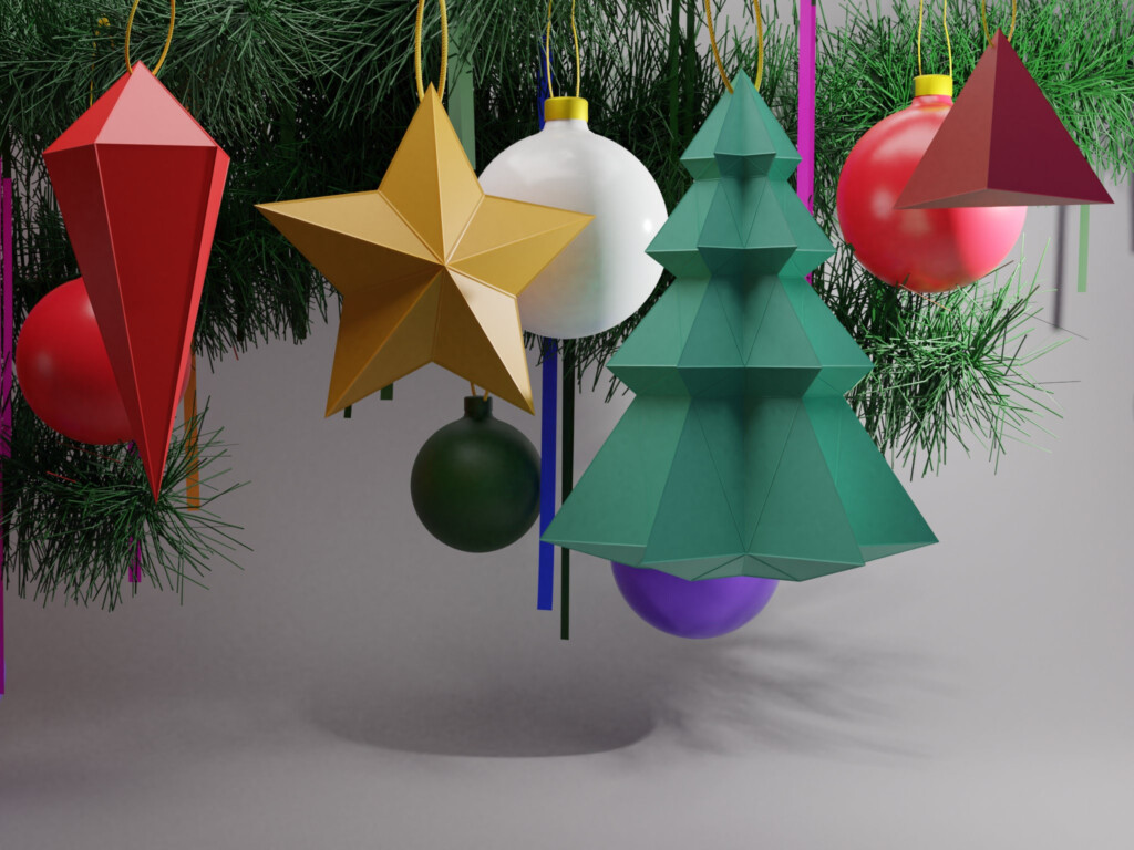 Papercraft Christmas Ornaments Printable Ornaments Christmas Tree 