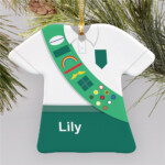 Personalized Girl Scout Christmas Ornament Ceramic GiftsForYouNow
