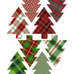 Plaid Christmas Tree Ornaments Printable Paper Trail Design