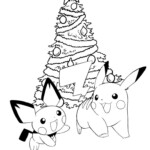 POKEMON COLORING PAGES Christmas Pokemon Christmas Coloring Sheets