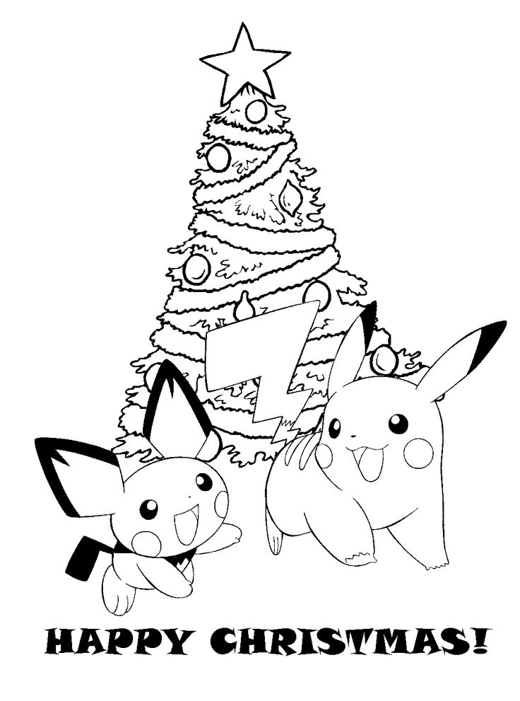 POKEMON COLORING PAGES Christmas Pokemon Christmas Coloring Sheets 