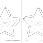 Printable 7 5 inch 3D Star Template Templates Printable Free Star