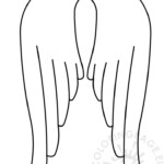 Printable Angel Wings Template Coloring Page Diy Angel Wings Angel