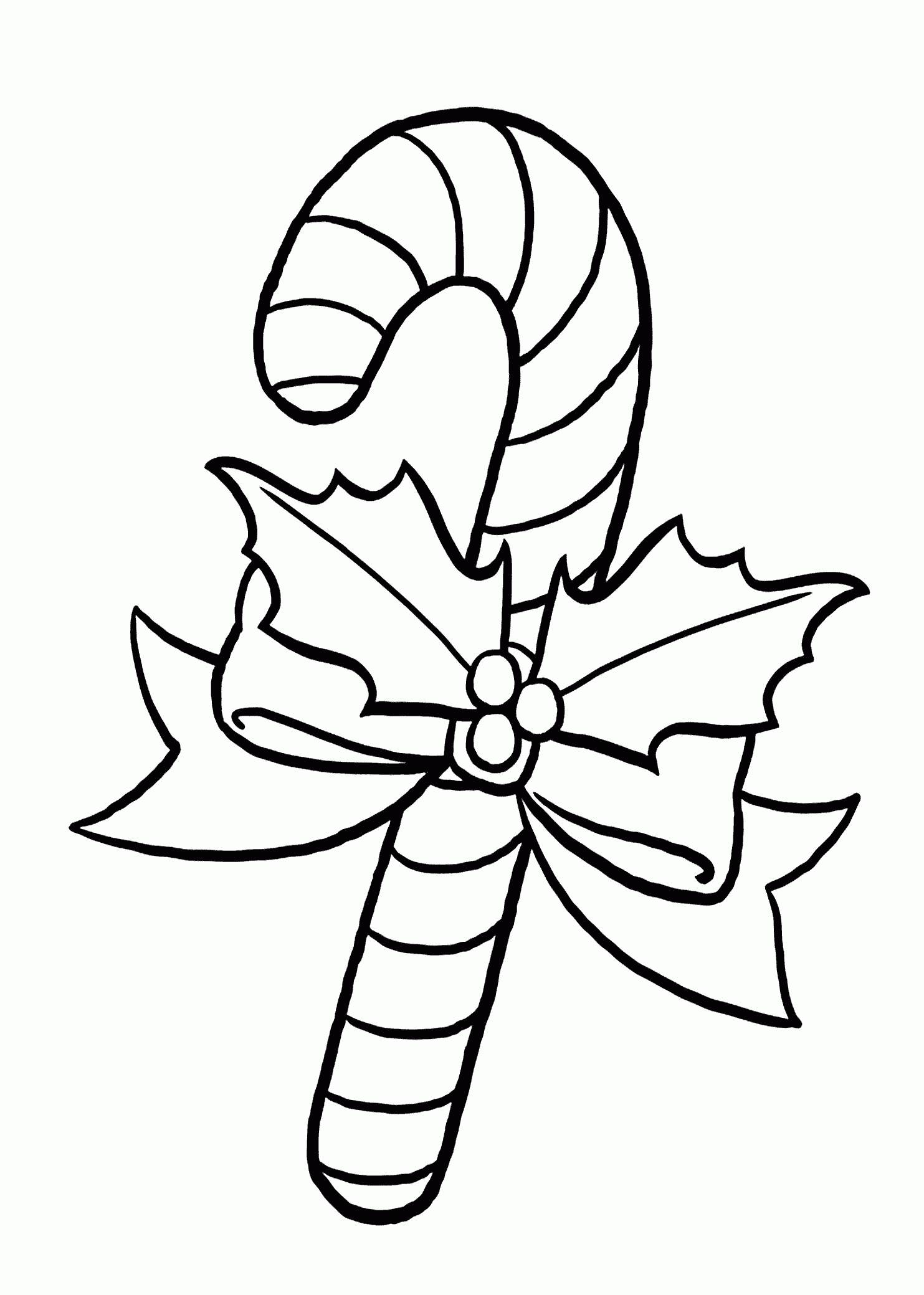 Printable Christmas Coloring Pages Candy Canes