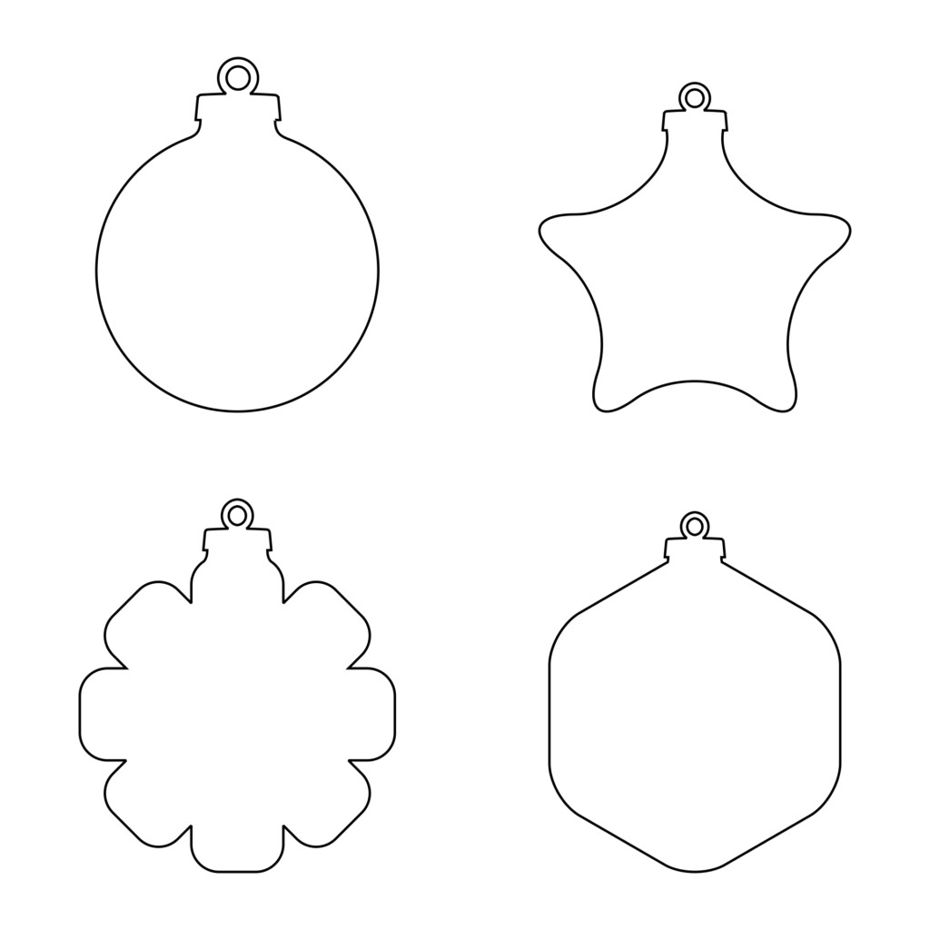 Printable Christmas Ornament Shapes Printable Word Searches