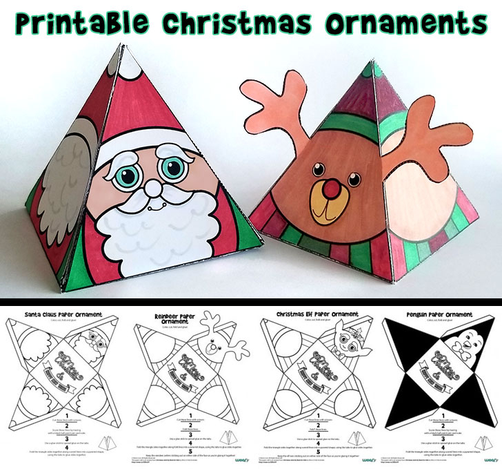 Printable Christmas Ornaments Woo Jr Kids Activities Children s 