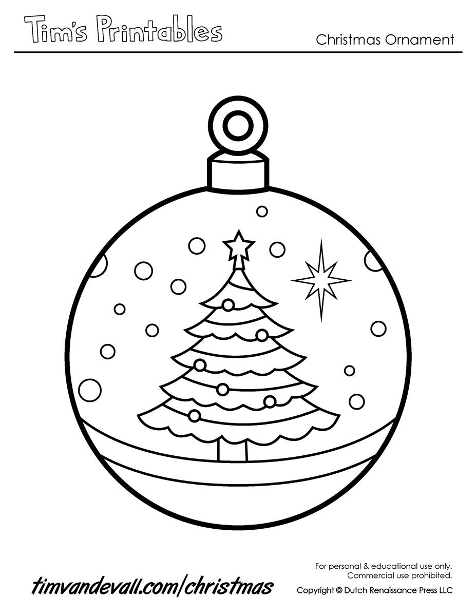 Printable Paper Christmas Ornament Templates Tim s Printables