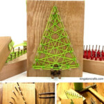 Reclaimed Christmas String Art Ornaments And FREE Printable Pattern