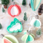 Retro Inspired DIY Felt 3D Christmas Ornaments Sustain My Craft Habit