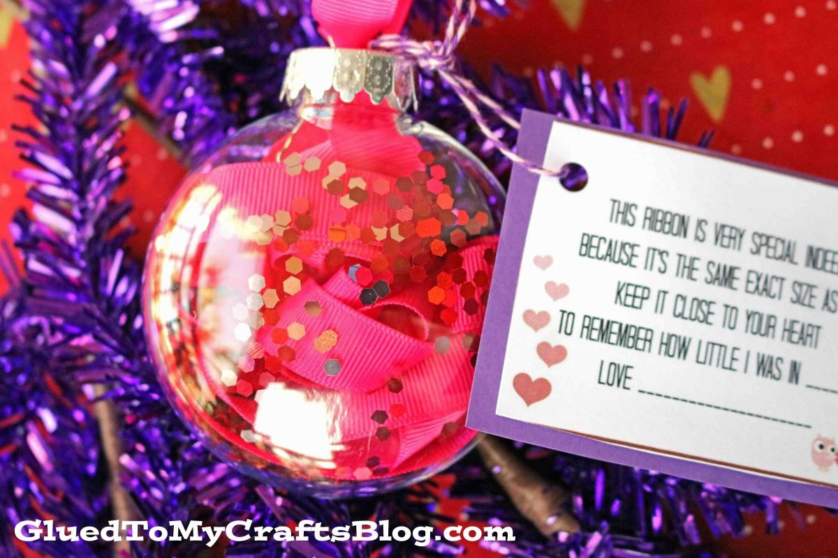 Ribbon Height Keepsake Ornament Free Printable Christmas Crafts For 