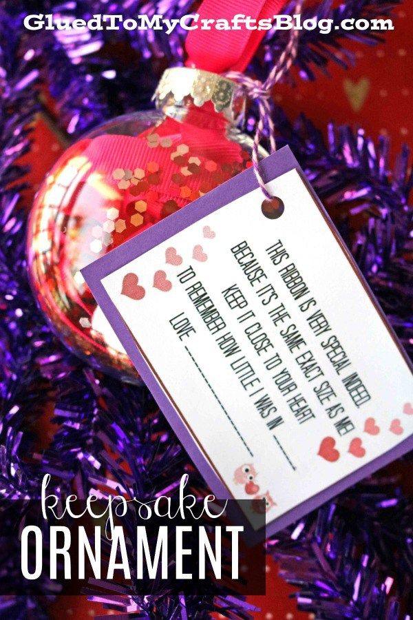 Ribbon Height Keepsake Ornament Preschool Christmas Ornaments Kids 