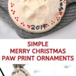 Salt Dough Paw Print Ornament To Make Paw Print Ornament Salt Dough