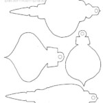 Semi Handmade Paper Christmas Ornaments Christmas Ornament Template