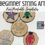 Simple Easy Christmas String Art Ornaments For Kids Adults Feels