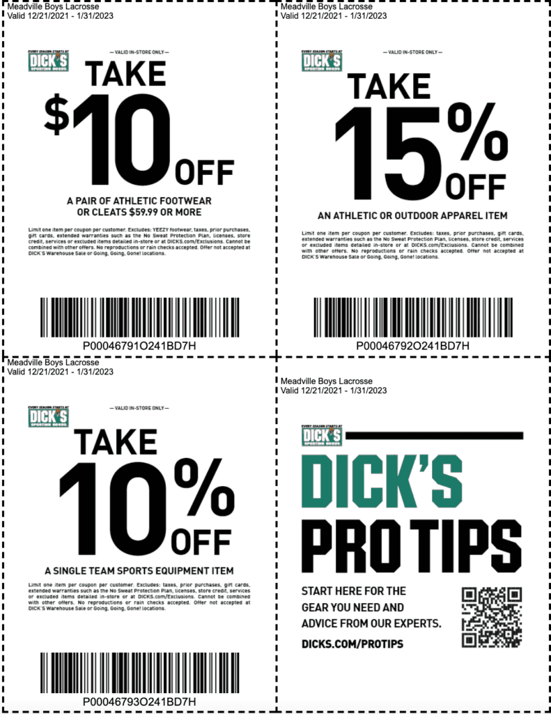 The Best Dicks Sporting Goods Coupons In Store Online Codes 2023