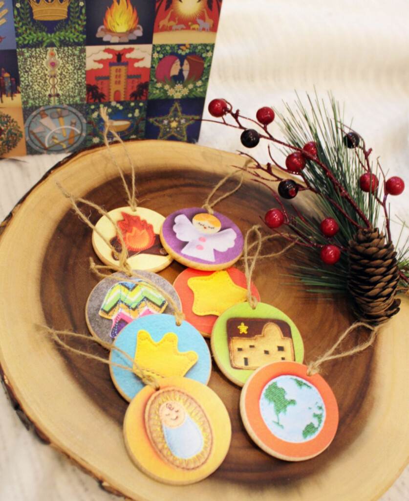 Wooden Jesse Tree Ornament Set Corresponds With Book Unwrapping The 